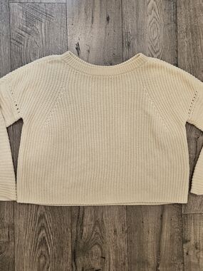 Polo by Ralph Lauren Cream  Crewneck Knit Chunky Sweater Sz. S